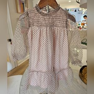 Zara girls polka dot dress